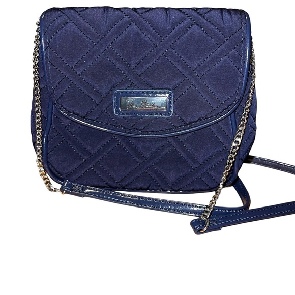 Vera Bradley small Chain Strap Cobalt quilted Crossbody - Picture 1 of 12